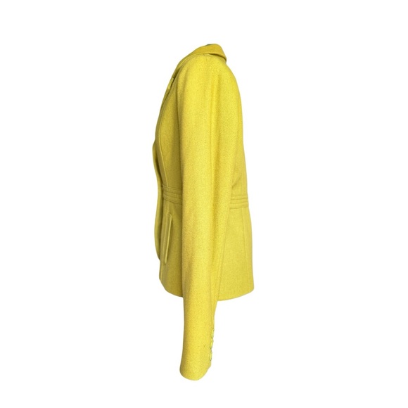 NWOT Fossil Chartreuse Blazer Tailored Professional Wear - Picture 5 of 8